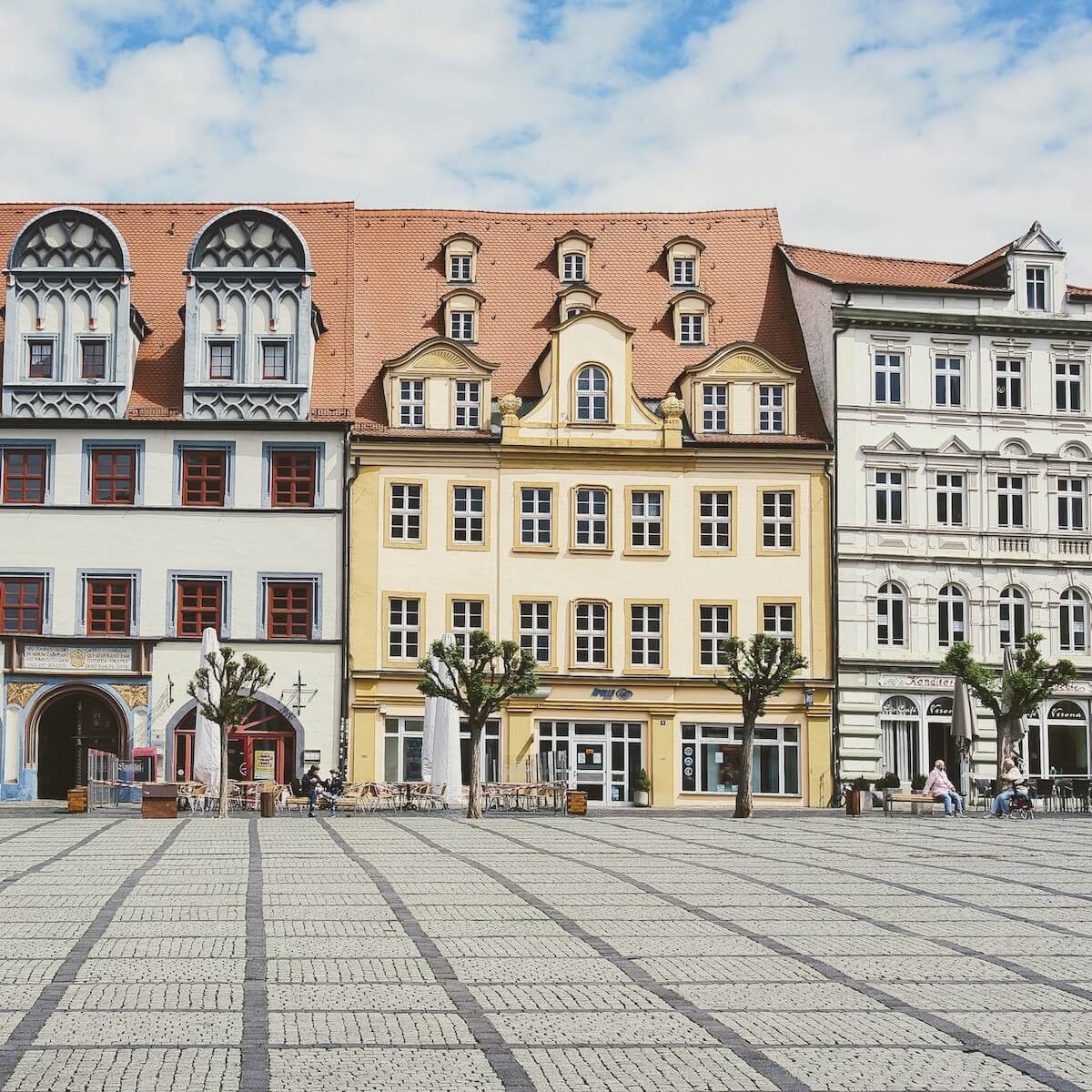 Naumburg Fassaden Häuser Marktplatz