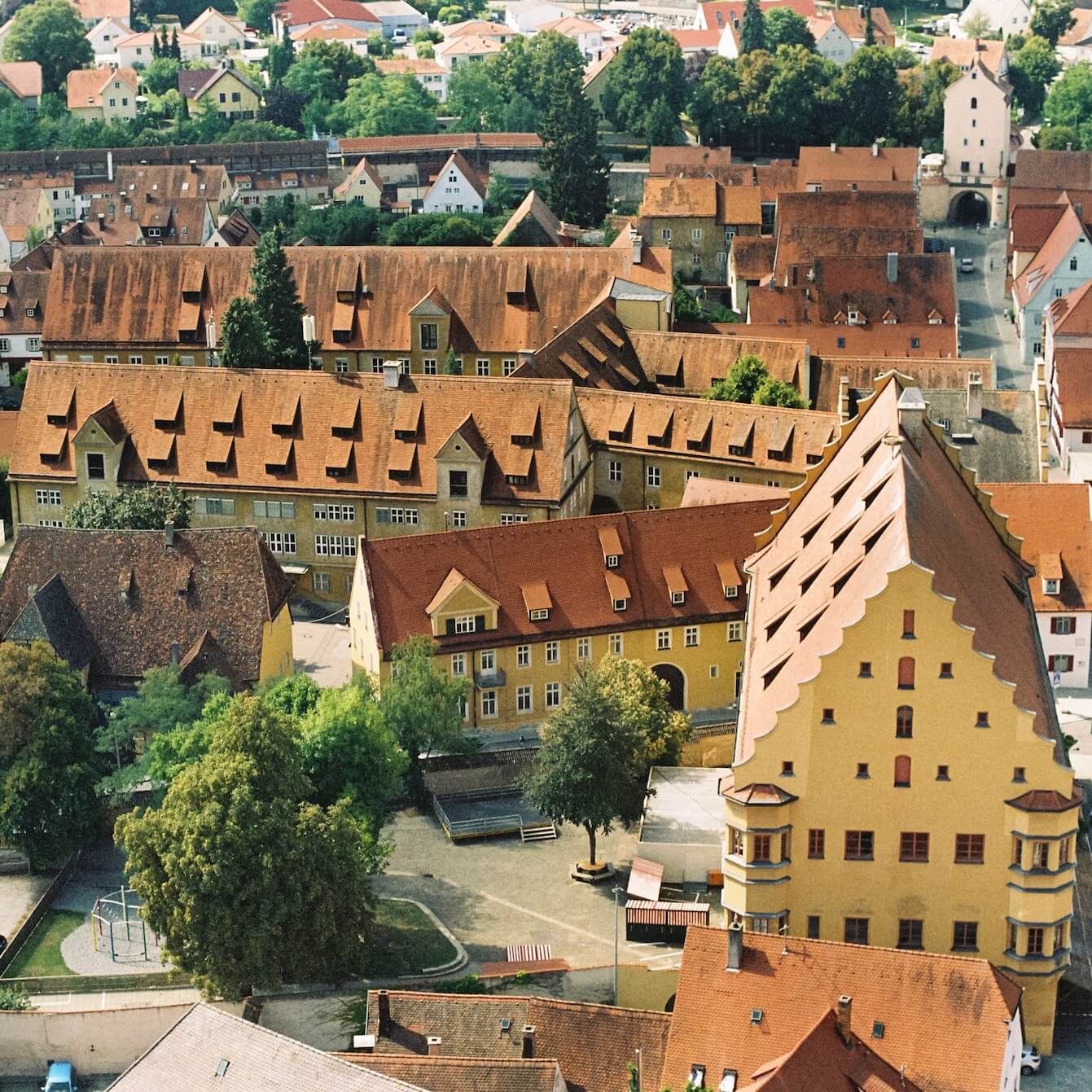 Nördlingen Vogelperspektive Altstadt