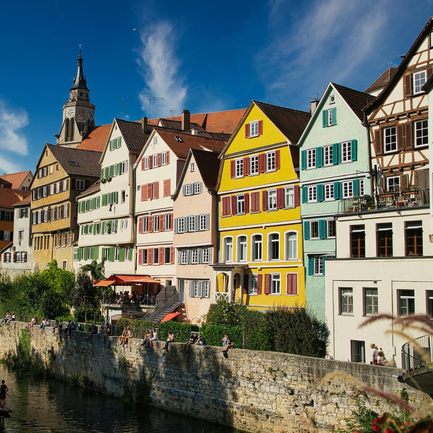 Home 1 Tuebingen Neckarmauer Altstadt Neckar 1